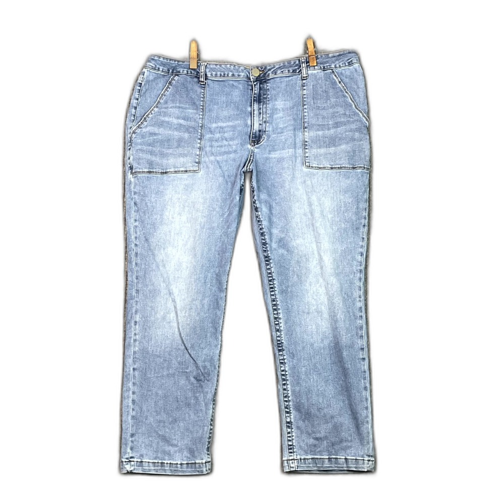 Kut From The Kloth Cropped Jeans Womens 24W Denim Cotton Stretch Academia Preppy